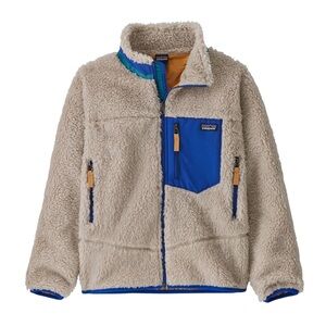 Patagonia Kids Retro X Fleece Jacket with Blue Accents